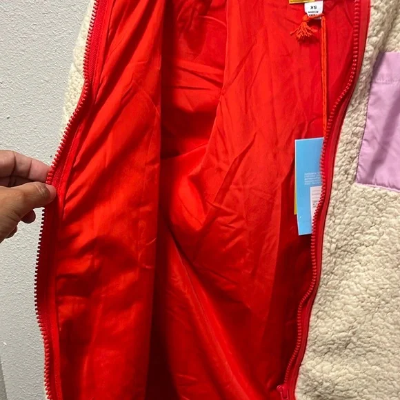 Lego Cream and Red Puffer Jacket - Picture 8 of 11